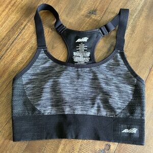Avia Women's Gray and Black Sports Bra